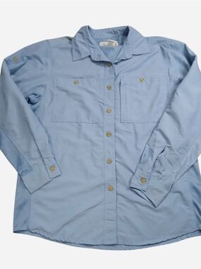 Railriders Mens XS Vented Shirt Nylon Poly Insect Shield Hiking Fishing Hiking